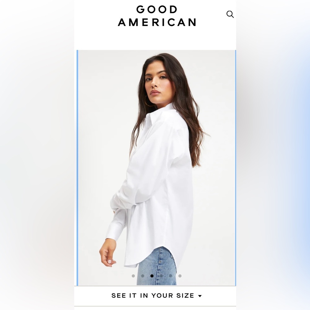Good American Button Down Shirt 2.0